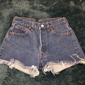 Denim Levi cutoff shorts